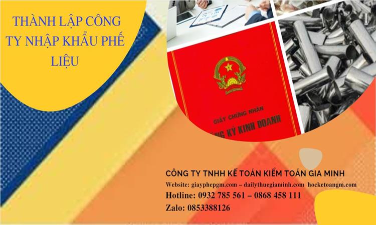 Thủ tục thành lập công ty kinh doanh phế liệu tại Quận Tân Phú