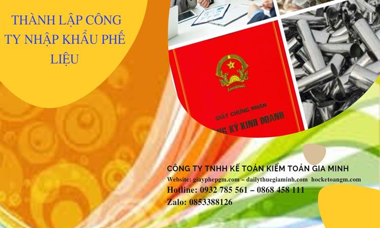 Thủ tục thành lập công ty kinh doanh phế liệu tại Quận Thủ Đức
