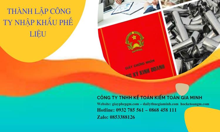 Thủ tục thành lập công ty kinh doanh phế liệu tại TP Hồ Chí Minh