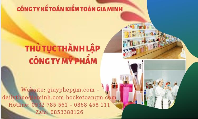 Thủ tục thành lập công ty mỹ phẩm tại Huyện Bình Chánh