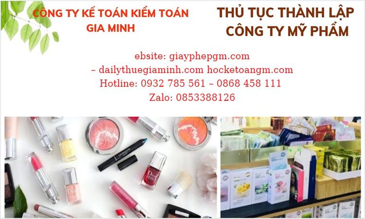 Thủ tục thành lập công ty mỹ phẩm tại Huyện Chương Mỹ