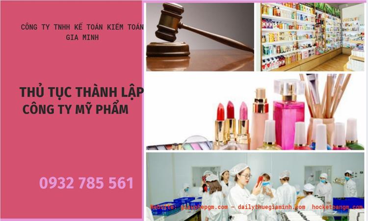 Thủ tục thành lập công ty mỹ phẩm tại Huyện Cờ Đỏ