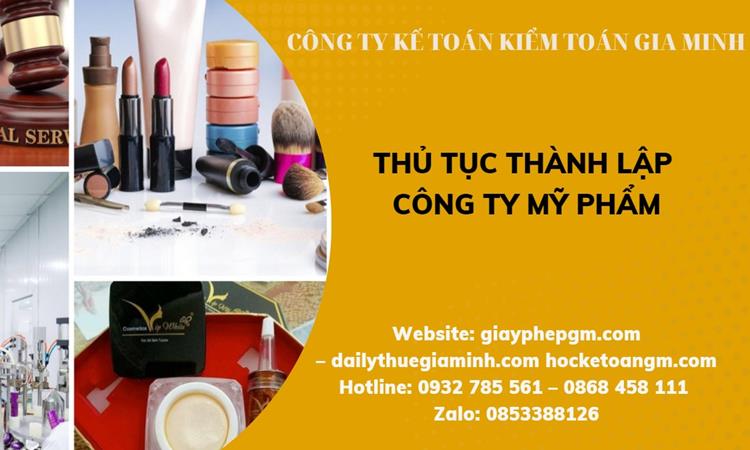 Thủ tục thành lập công ty mỹ phẩm tại Huyện Củ Chi