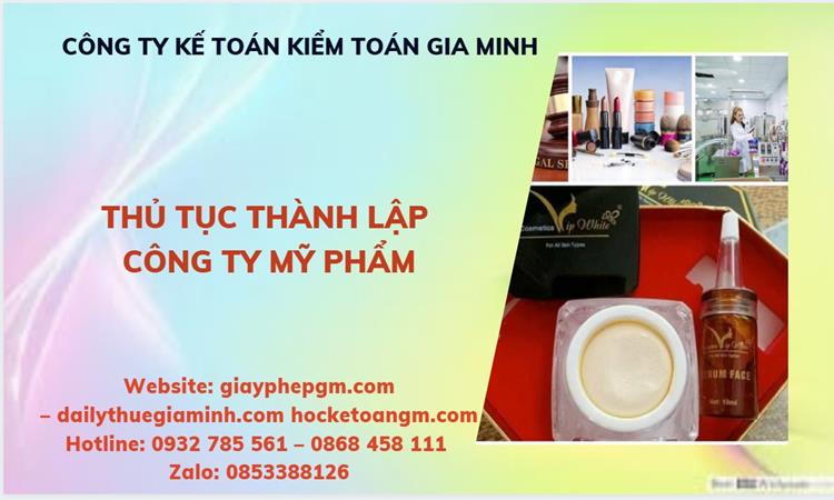Thủ tục thành lập công ty mỹ phẩm tại Huyện Gia Lâm