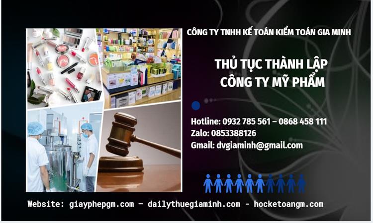 Thủ tục thành lập công ty mỹ phẩm tại Huyện Hoài Đức