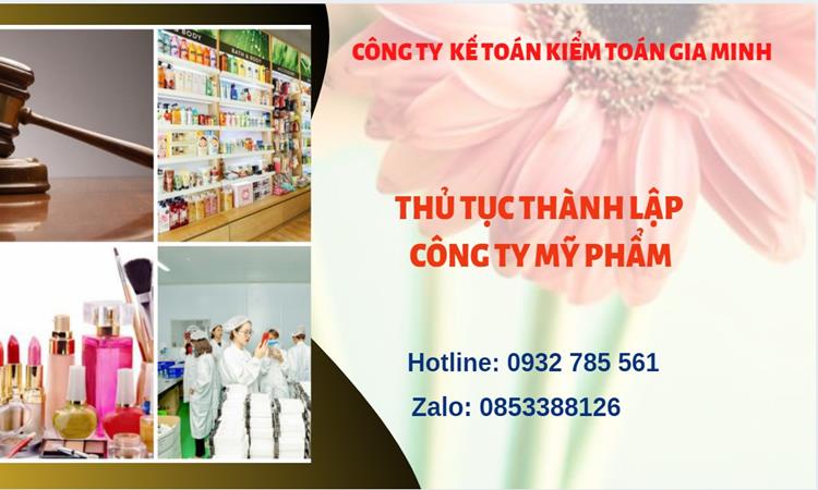Thủ tục thành lập công ty mỹ phẩm tại Huyện Hóc Môn