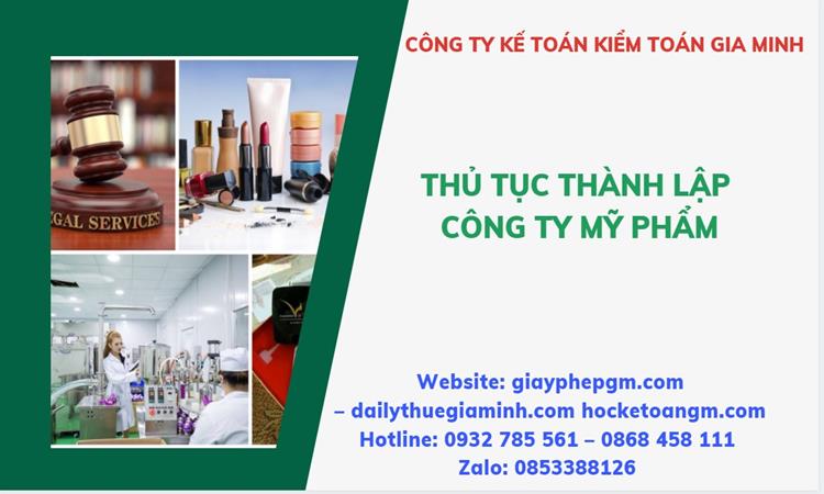 Thủ tục thành lập công ty mỹ phẩm tại Huyện Mỹ Đức