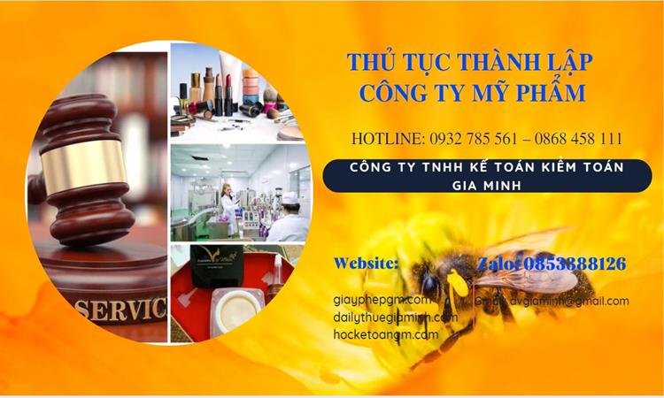 Thủ tục thành lập công ty mỹ phẩm tại Huyện Phong Điền