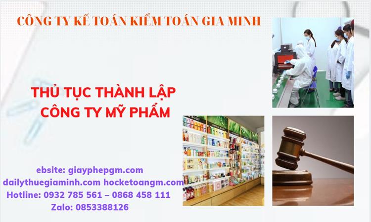 Thủ tục thành lập công ty mỹ phẩm tại Huyện Phú Xuyên