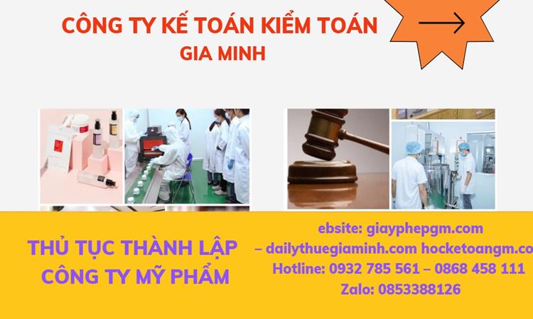 Thủ tục thành lập công ty mỹ phẩm tại Huyện Sóc Sơn
