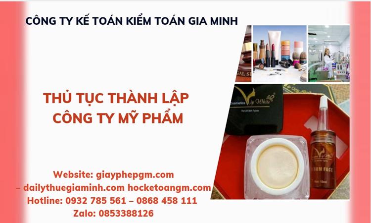 Thủ tục thành lập công ty mỹ phẩm tại Huyện Thạch Thất