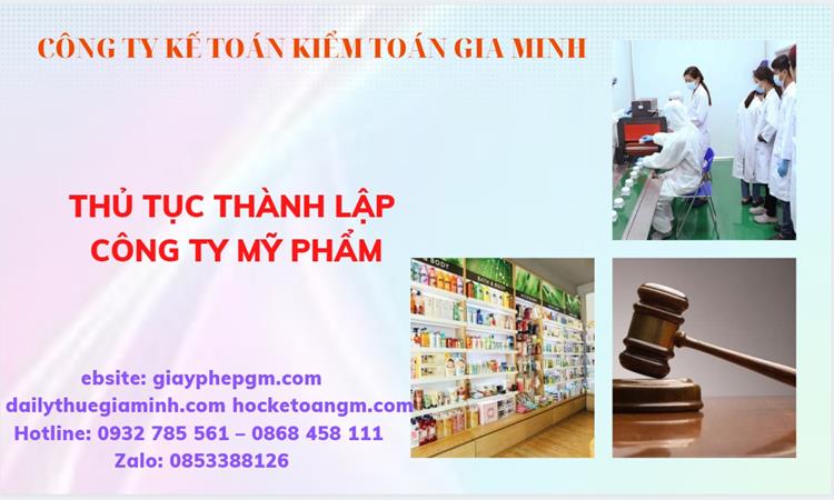 Thủ tục thành lập công ty mỹ phẩm tại Huyện Thanh Oai