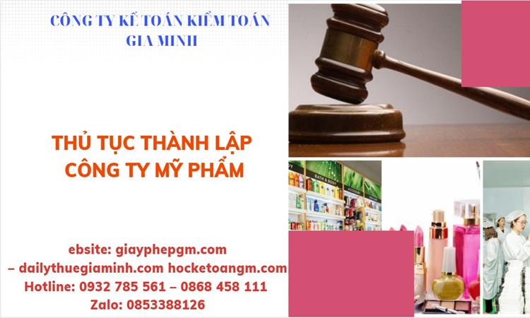 Thủ tục thành lập công ty mỹ phẩm tại Huyện Thường Tín