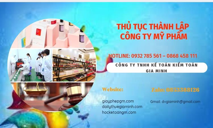 Thủ tục thành lập công ty mỹ phẩm tại Huyện Từ Liêm