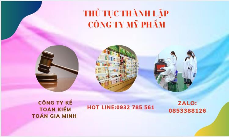 Thủ tục thành lập công ty mỹ phẩm tại Quận 11