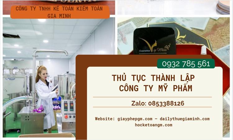 Thủ tục thành lập công ty mỹ phẩm tại Quận Đống Đa