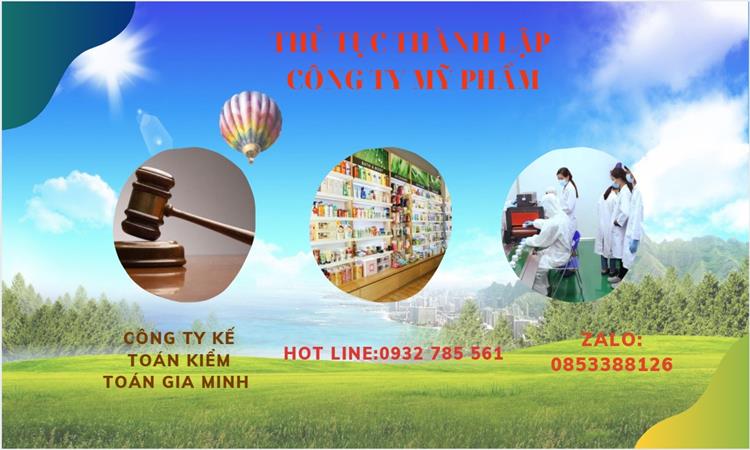 Thủ tục thành lập công ty mỹ phẩm tại Quận Gò Vấp