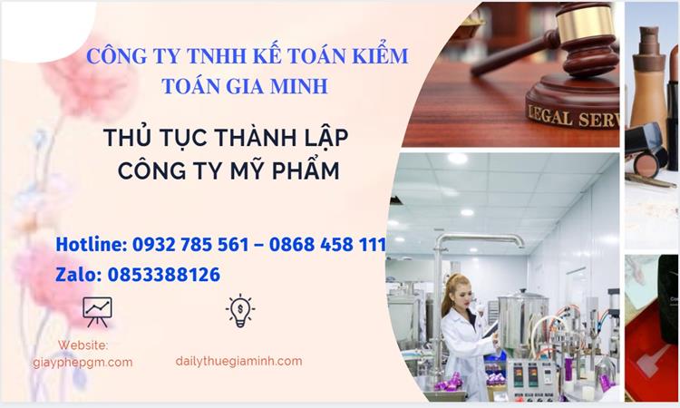 Thủ tục thành lập công ty mỹ phẩm tại Quận Hà Đông