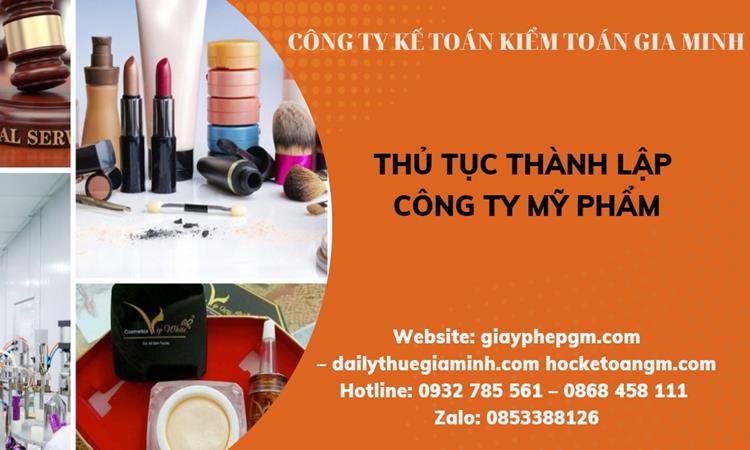 Thủ tục thành lập công ty mỹ phẩm tại Quận Hai Bà Trưng