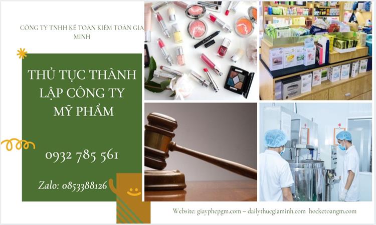 Thủ tục thành lập công ty mỹ phẩm tại Quận Ninh Kiều