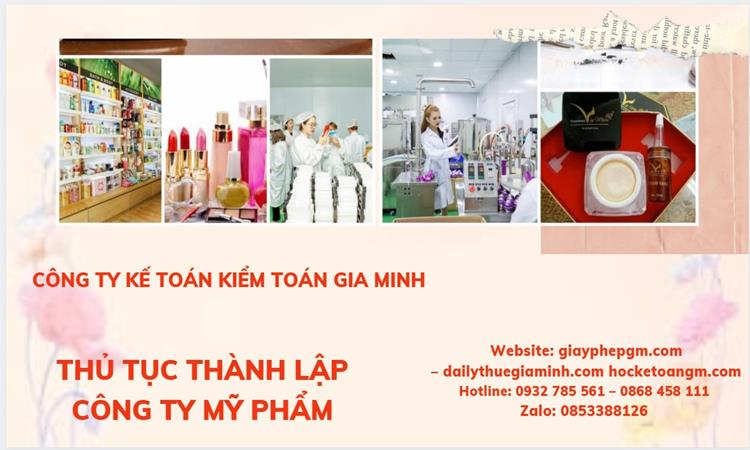 Thủ tục thành lập công ty mỹ phẩm tại Quận Phú Nhuận