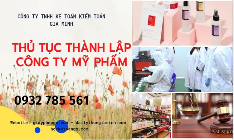Thủ tục thành lập công ty mỹ phẩm tại Quận Thốt Nốt