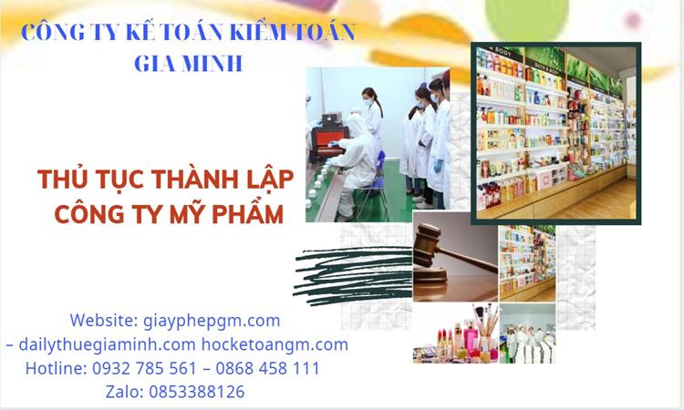 Thủ tục thành lập công ty mỹ phẩm tại Thị Xã Sơn Tây