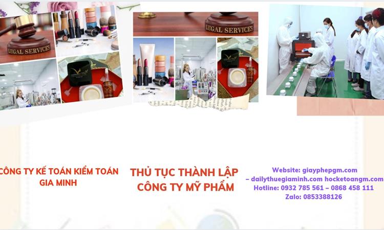 Thủ tục thành lập công ty mỹ phẩm tại TP Hồ Chí Minh