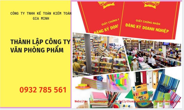 Thủ túc Thành lập công ty văn phòng phẩm tại Huyện Ân Thi