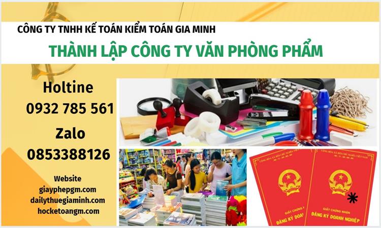 Thủ túc Thành lập công ty văn phòng phẩm tại Huyện Kim Động