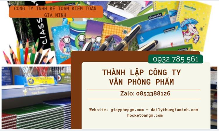 Thủ túc Thành lập công ty văn phòng phẩm tại Thành phố Hưng Yên