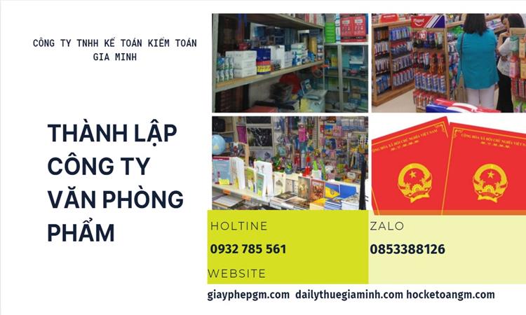 Thủ túc Thành lập công ty văn phòng phẩm tại Yên Bái