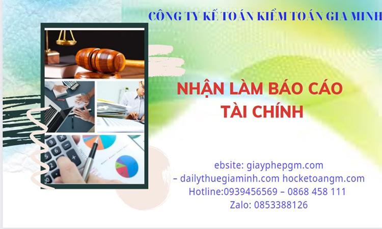  Thuê dịch vụ báo cáo tài chính tại Cần Thơ 