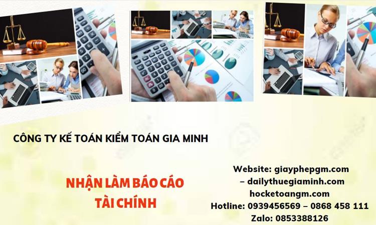  Thuê dịch vụ báo cáo tài chính tại Ninh Thuận 