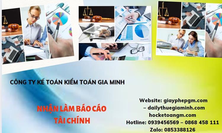  Thuê dịch vụ báo cáo tài chính tại Quận Long Biên 