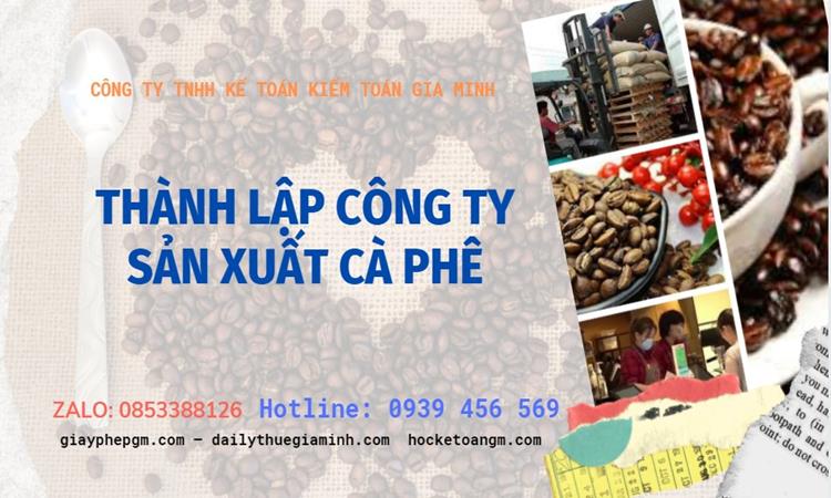 Trình tự thành lập công ty sản xuất cà phê tại Huyện Yên Mỹ