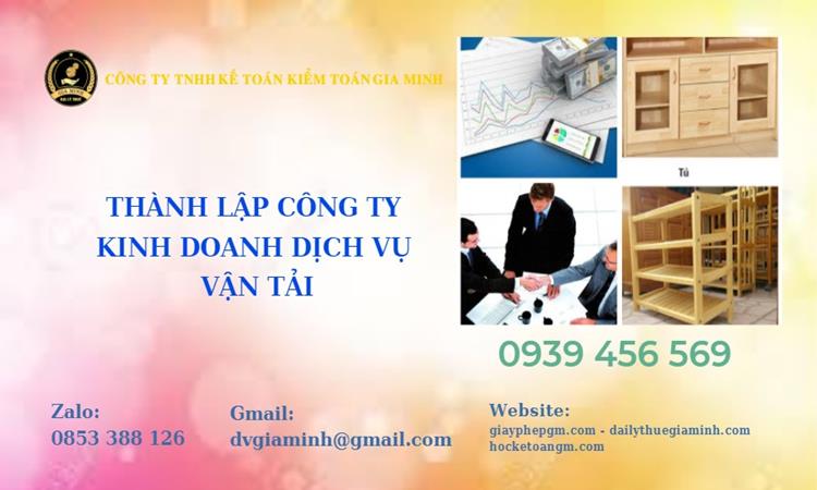 Điều kiện, thủ tục thành lập công ty kinh doanh dịch vụ vận tải 7 Trình tự thủ tục thành lập công ty kinh doanh dịch vụ vận tải