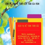 DỊCH VỤ TƯ VẤN THUẾ VÀ KẾ TOÁN 4 Tư vấn kế toán trọn gói