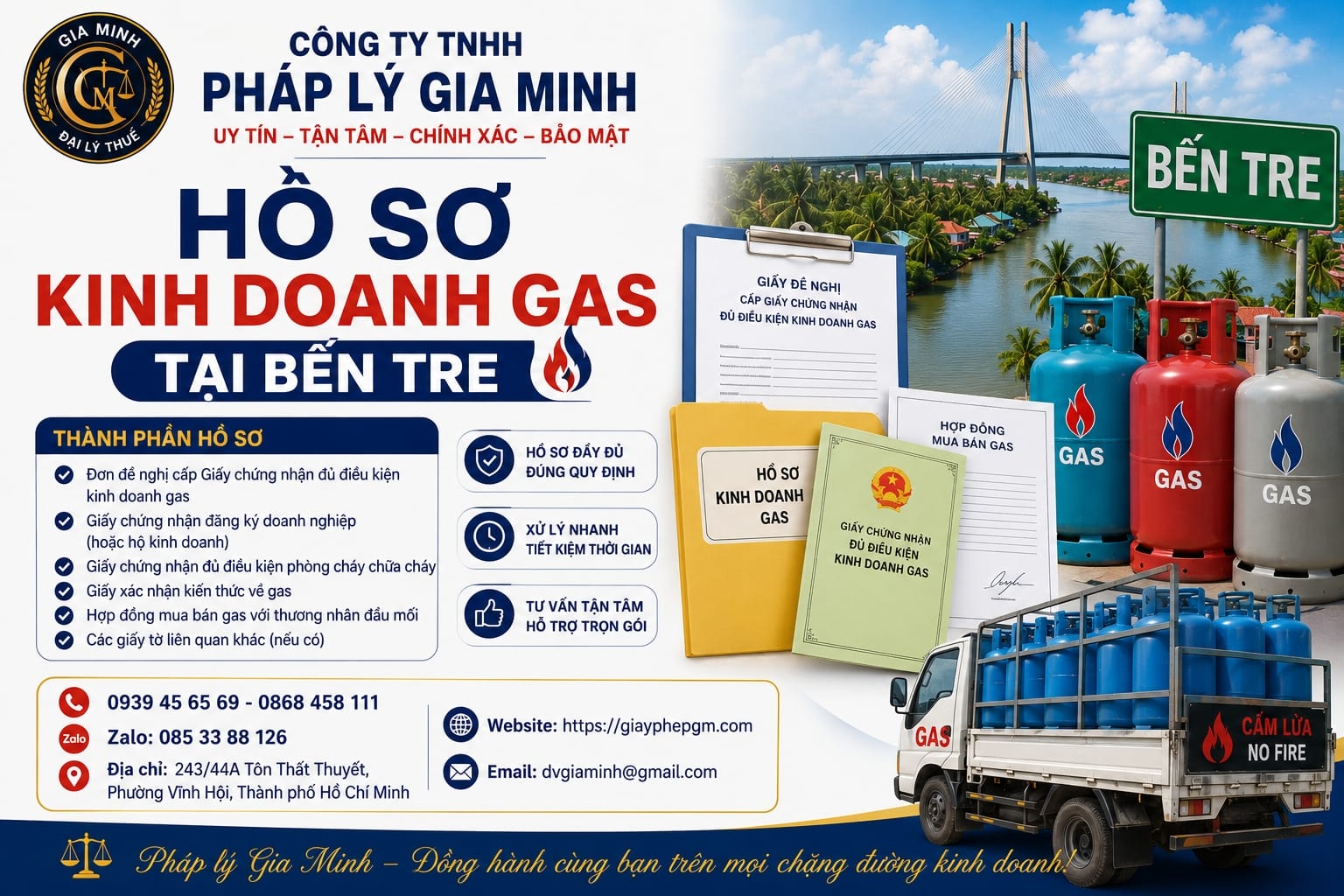 Hồ sơ kinh doanh gas Bến Tre