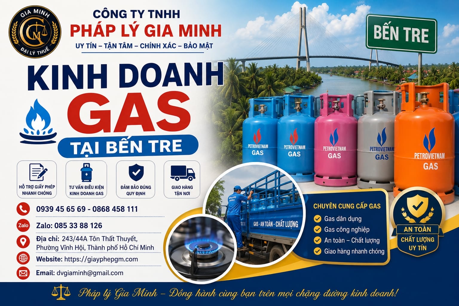 Kinh doanh gas tại Bến Tre