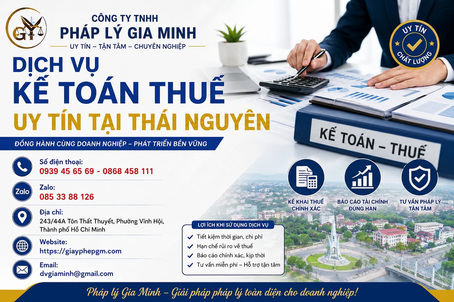 Công ty kế toán uy tín tại Thái Nguyên