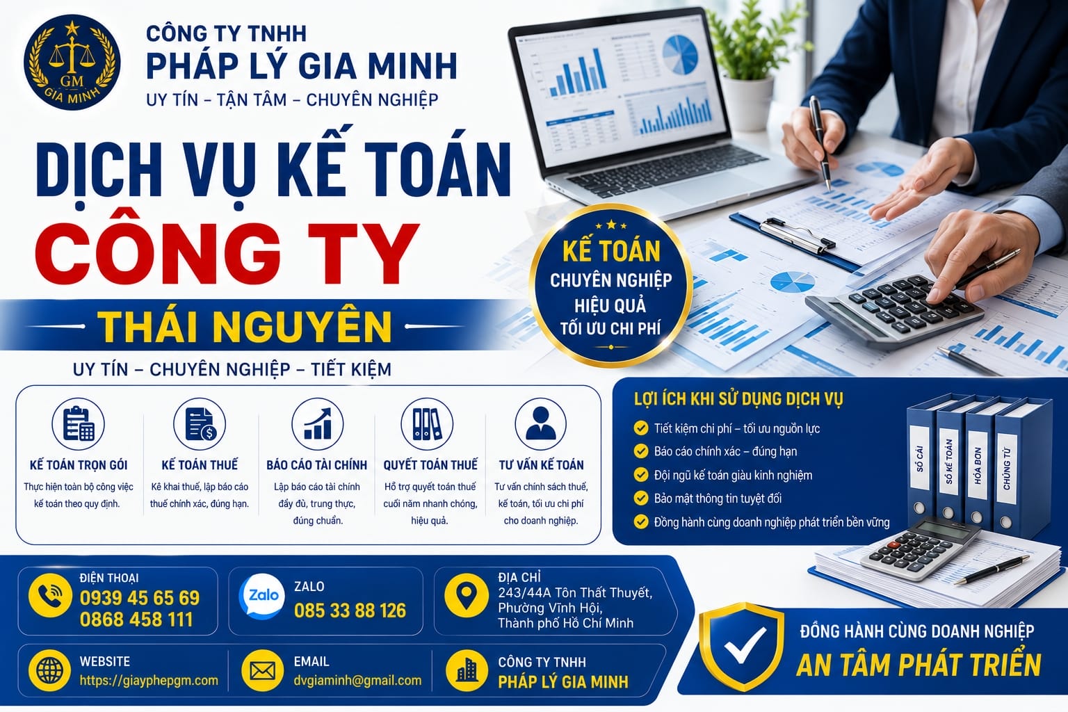 Dịch vụ kế toán công ty Thái Nguyên