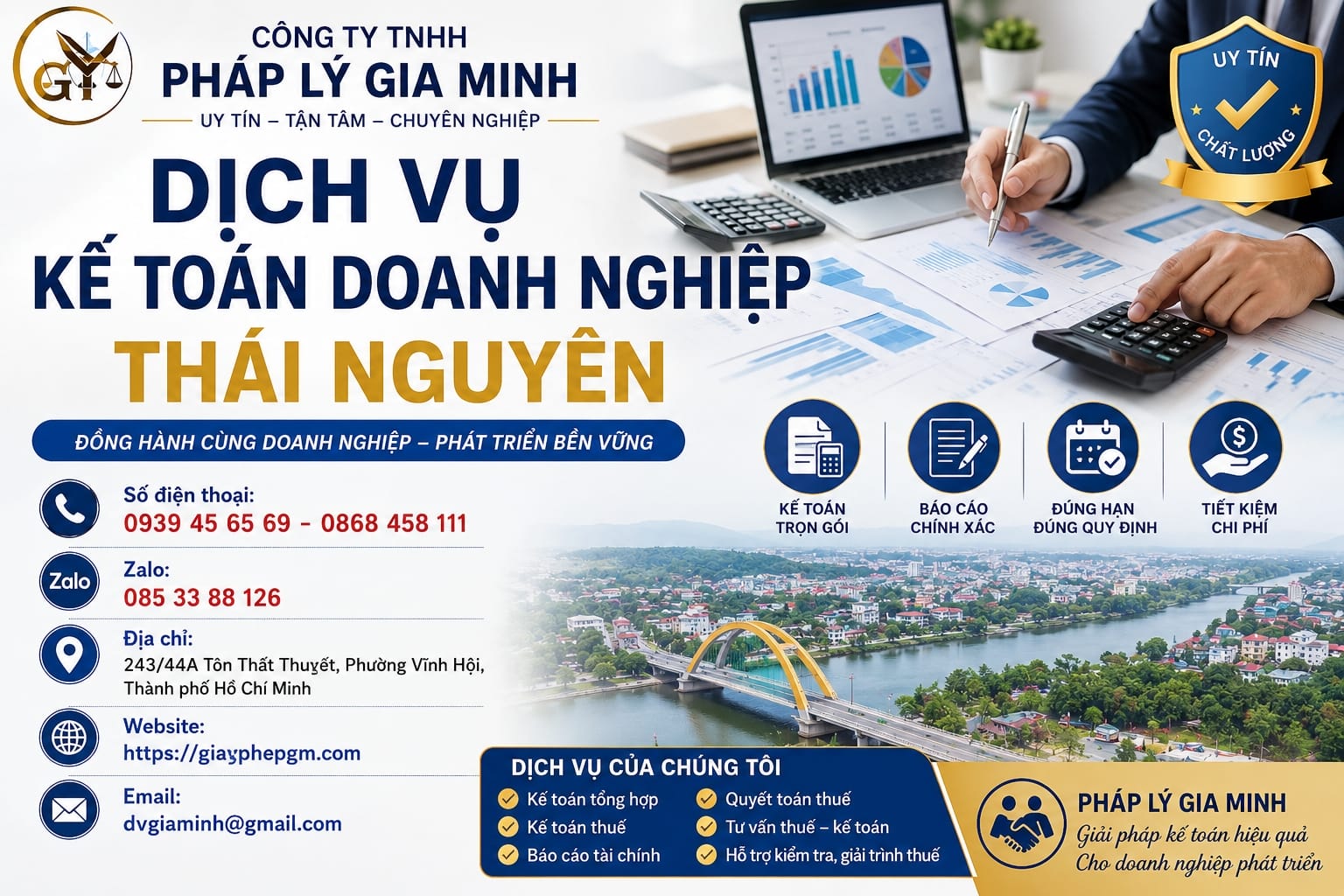 Dịch vụ kế toán doanh nghiệp Thái Nguyên