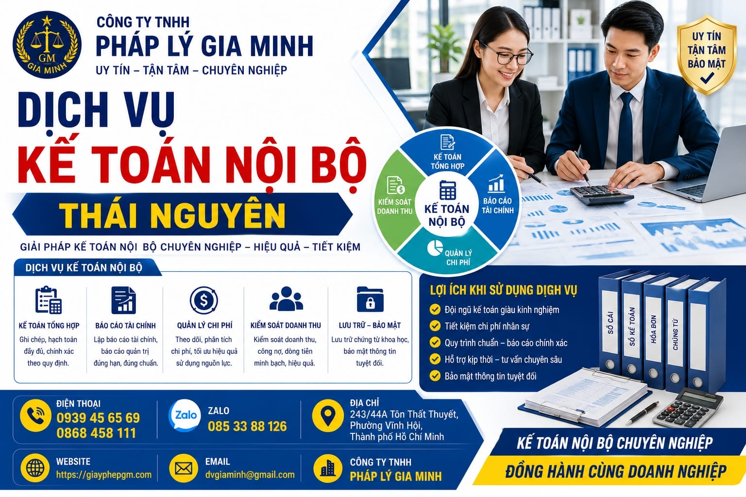 Dịch vụ kế toán nội bộ Thái Nguyên