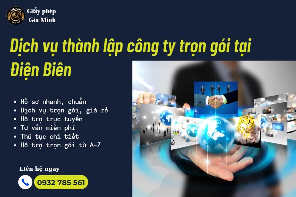 Dịch vụ thành lập công ty trọn gói tại Điện Biên -  Gia Minh hướng dẫn