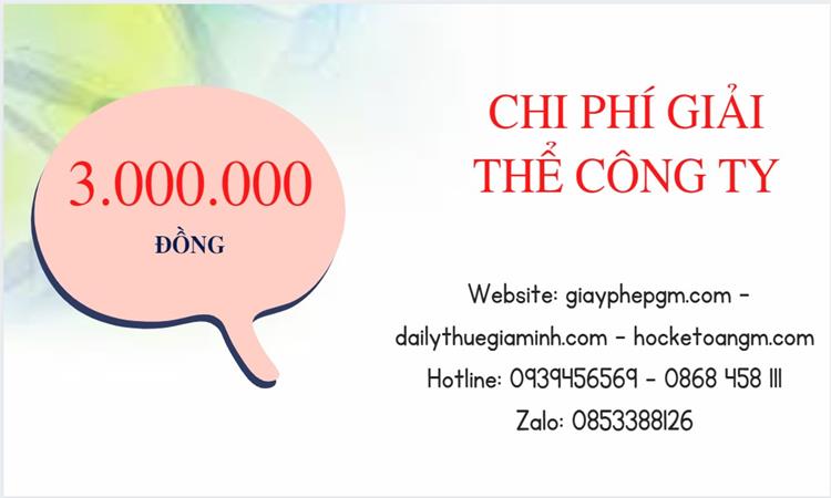 DỊCH VỤ GIẢI THỂ CÔNG TY DOANH NGHIỆP TẠI HẢI PHÒNG 5 Bảng giá giải thể công ty doanh nghiệp tại Hải Phòng