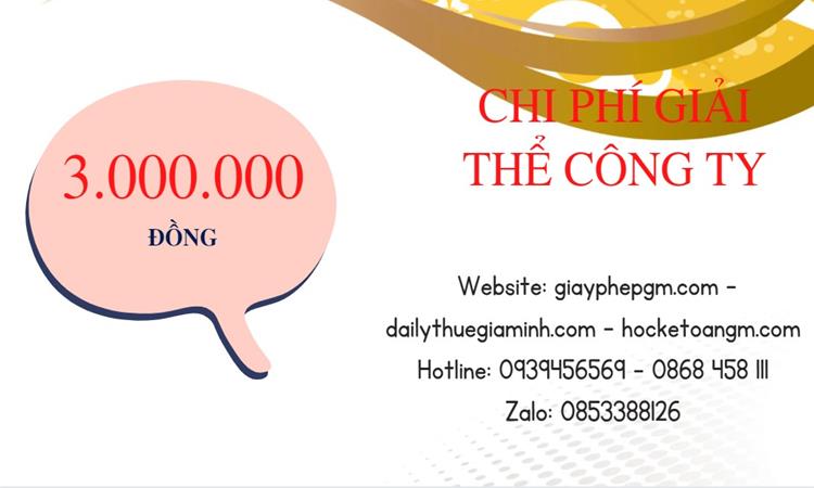 Bảng giá giải thể công ty doanh nghiệp tại Huyện Ân Thi 