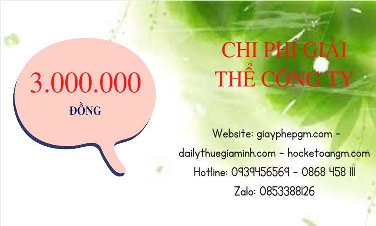giá giải thể công ty doanh nghiệp tại Huyện Hóc Môn