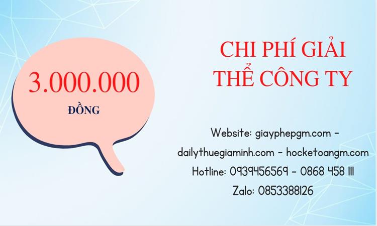 Bảng giá giải thể công ty doanh nghiệp tại Huyện Kim Động 