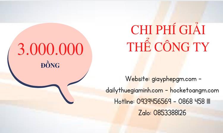 Bảng giá giải thể công ty doanh nghiệp tại Huyện Văn Lâm 